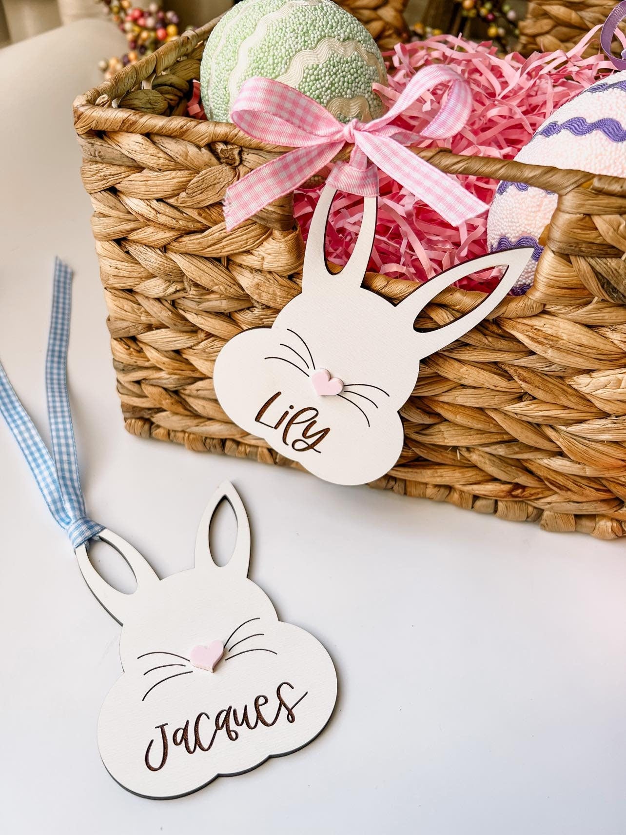 Easter Basket Bunny Tags